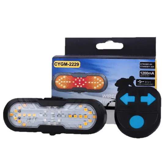 Luz  de seguridad inteligente para bicicleta con control remoto inalámbrico